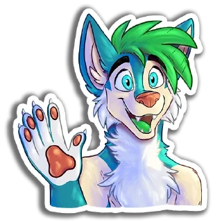 Sticker 👋 Ebb OwO the Wusky