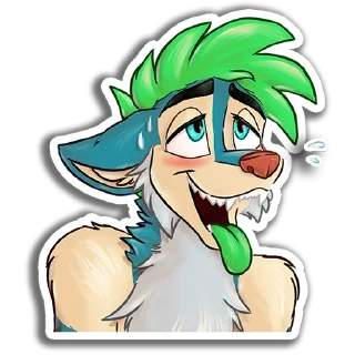 Телеграм стикер 🤤 Ebb OwO the Wusky