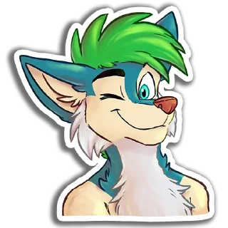 Телеграм стикер 😉 Ebb OwO the Wusky