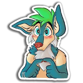 Телеграм стикер 👉 Ebb OwO the Wusky