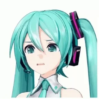 Telegram sticker 😫 Miku