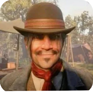 Telegram sticker 🎩 red dead😂(نسخه دوم) @rdr_fans_2