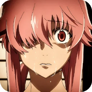 Telegram sticker 😱 Yuno Gasai @Rucodellllstick