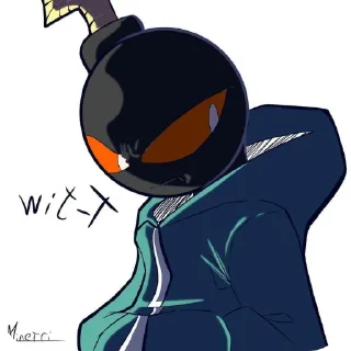 Telegram sticker 🥽 FNF. Whitty