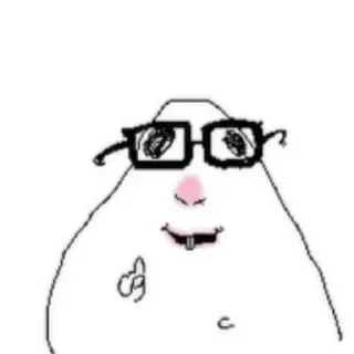 Телеграм стикер 🤓 Хомяк 🐹