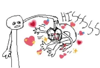 Telegram sticker ❤️ simpin' hard :: @fStikBot