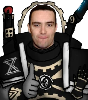 Telegram sticker 💪 Marines Malevolent (треш-контент)