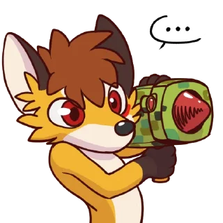 Telegram sticker 💛 LunLunFox