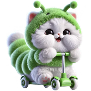 Telegram sticker 🛴 Пушистый Червяк @Nyasticks