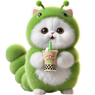 Telegram sticker 🧋 Пушистый Червяк @Nyasticks