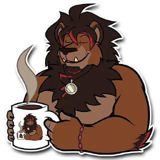 Telegram sticker ☕️ Sam Lyon