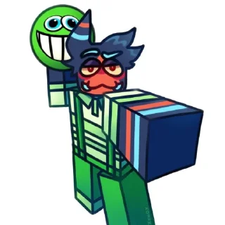 Telegram sticker 🌟 ‼️Жмяк🔜 @stickers_roblox @WmojiBot