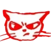 Video sticker 😾 red white ➜ @emoji1