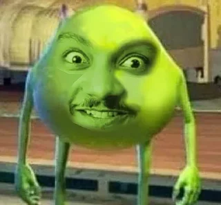 Video sticker 😈 Green Wazowski