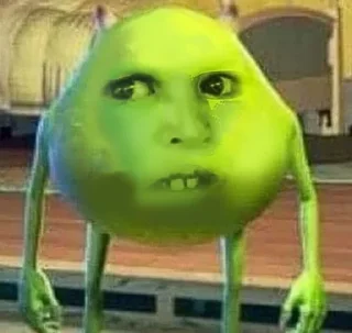 Video sticker 🥺 Green Wazowski