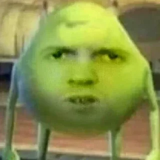 Video sticker 😳 Green Wazowski