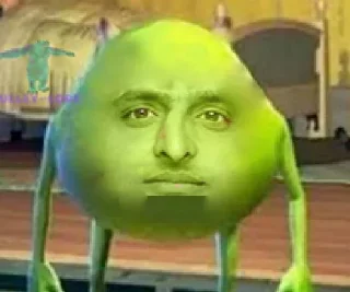 Telegram sticker 😐 Green Wazowski