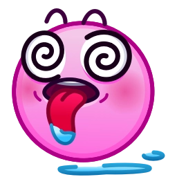 Sticker 😵‍💫 Horny Emoji