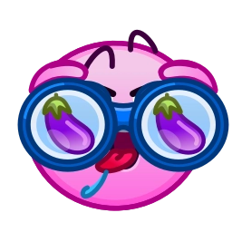 Sticker 🍆 Horny Emoji
