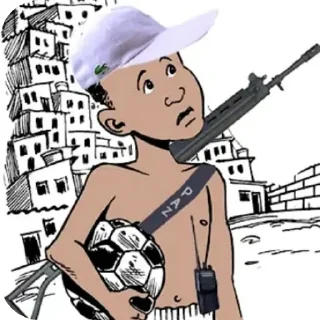 Sticker 👍 Vilão que a sociedade cria