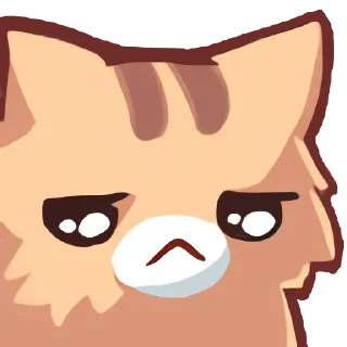 Telegram sticker 😟 Naughty cat (@dailystkrbot)