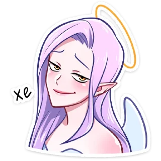 Телеграм стикер 😏 Ангелица Вайолет (@TgSticker)