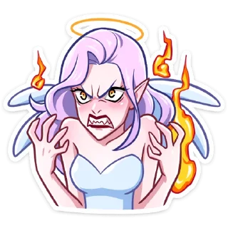Video sticker 😡 Ангелица Вайолет (@TgSticker)