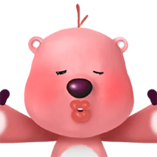Telegram sticker 🙄 나홀로 잔망루피 @moe_sticker_bot