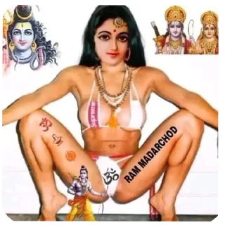 Telegram sticker 💪 hindu Islam