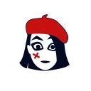 Sticker 😂 Mime Girl