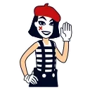 Telegram stiker 👋 Mime Girl