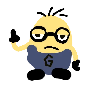 Telegram sticker 🖕 миньоны