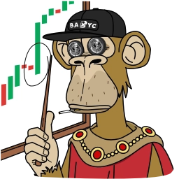 Telegram sticker 📉 BAYC #3278 @vibes