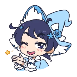 Video sticker 👋 Starry Flowers