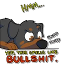 Telegram sticker 💩 Havok Rotty