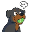 Telegram sticker 🎾 Havok Rotty