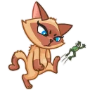 Telegram sticker 😠 Siamese Kitty
