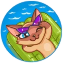 Telegram sticker 👙 Siamese Kitty