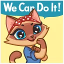 Telegram stiker 💪 Siamese Kitty