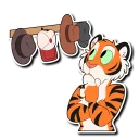 Video sticker 🎩 Tiger