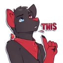 Телеграм стикер ☝️ Stealth the fox