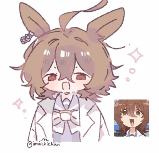 Telegram sticker 🤩 Агнес тахион (for Yuki)