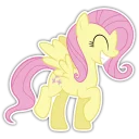 Video sticker 🙆 Fluttershy by @kalsertlt