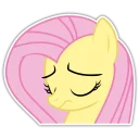 Telegram sticker 🙍 Fluttershy by @kalsertlt