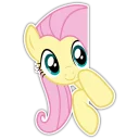 Telegram sticker 🙋 Fluttershy by @kalsertlt