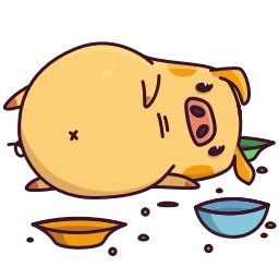 Telegram sticker 😵 Свинцент @TgSticker