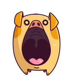 Telegram sticker 😱 Свинцент @TgSticker
