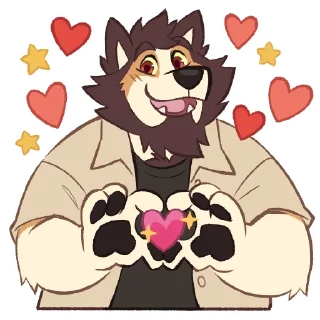 Telegram sticker ❤️ Rakucito