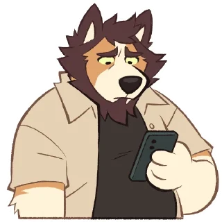 Telegram sticker 😶 Rakucito