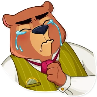 Telegram sticker 😭 Todd Bear